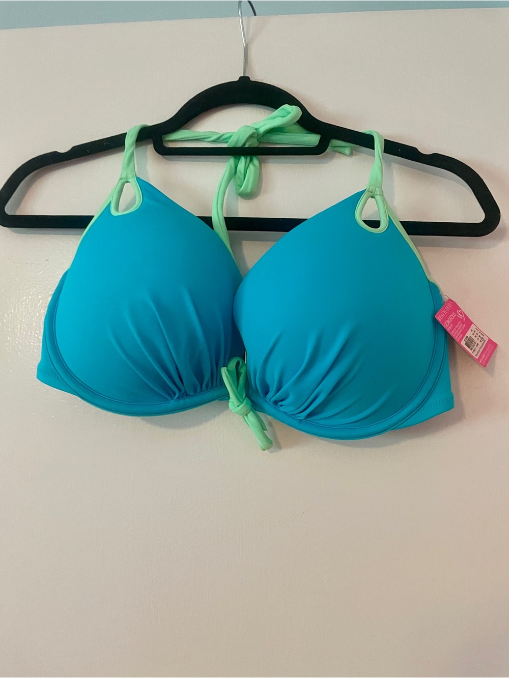 NWT! Victoria’s Secret Two-Tone Turquoise & Mint Halter Bikini Set